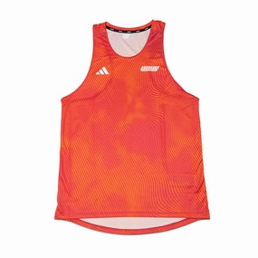 Mens adidas x Pace Athletic Adizero Running Singlet Feminine Fit