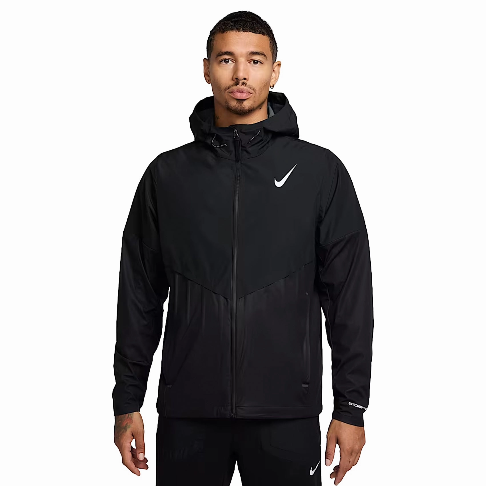 Mens Nike Storm-FIT AeroSwift Aerogami Running Jacket MultiPocket Layout Fade Resistant Exterior