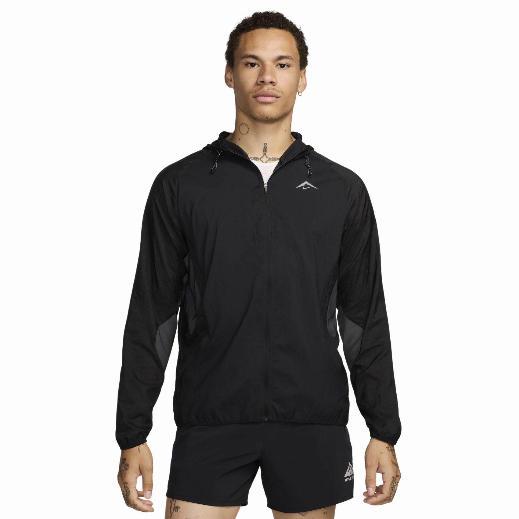 Durable Abrasion Resistant Mens Nike Trail Aireez Running Jacket