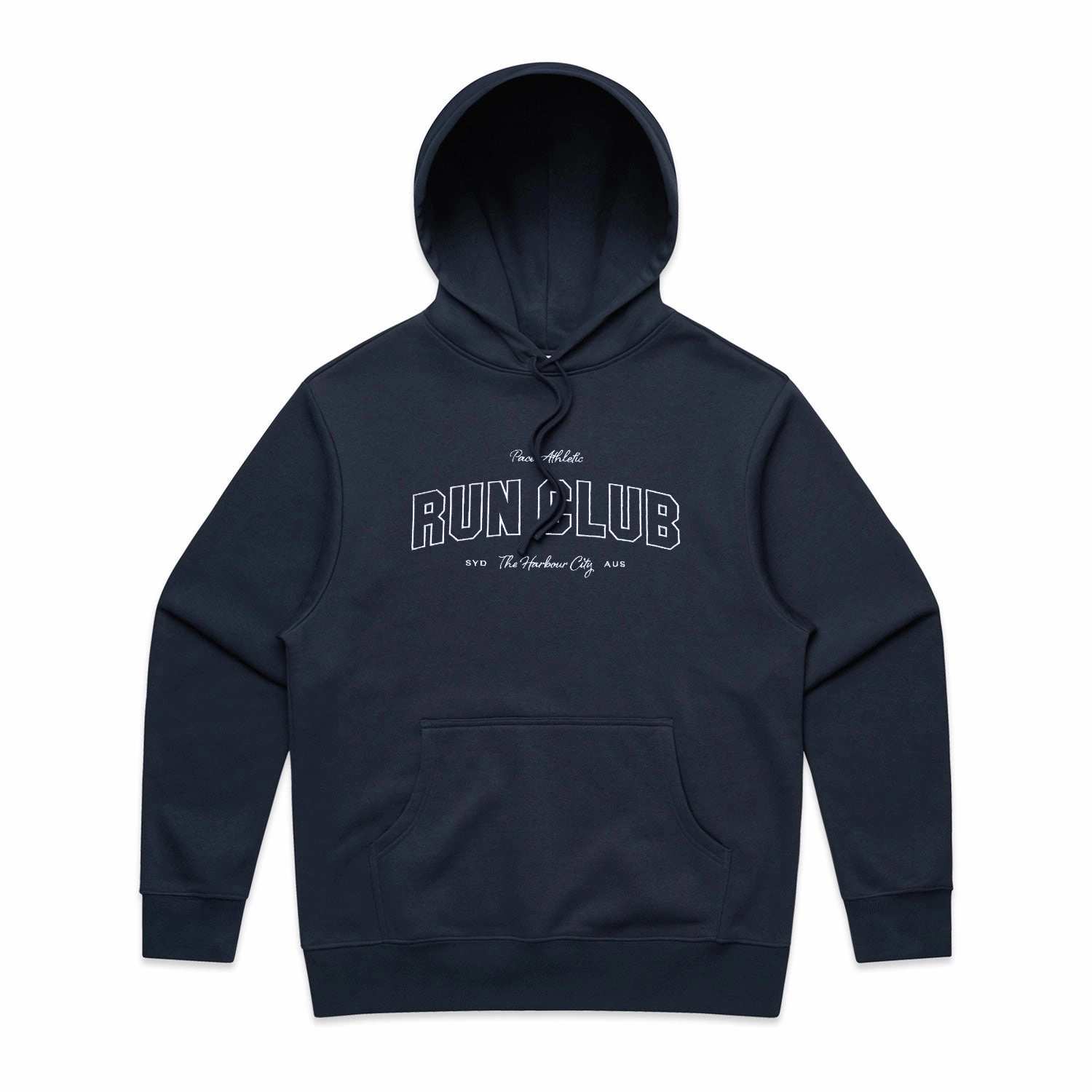 Mens Pace Run Club Heavy Hoodie All Weather Adaptability Snag Proof Surface