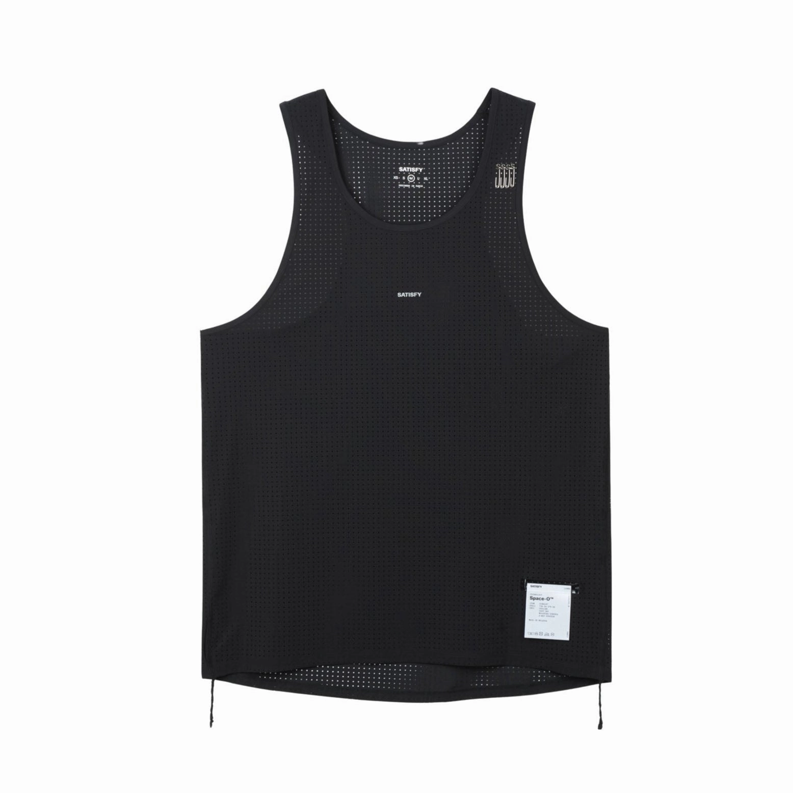 RibbedNeckBanding Mens Satisfy Space-O Running Singlet