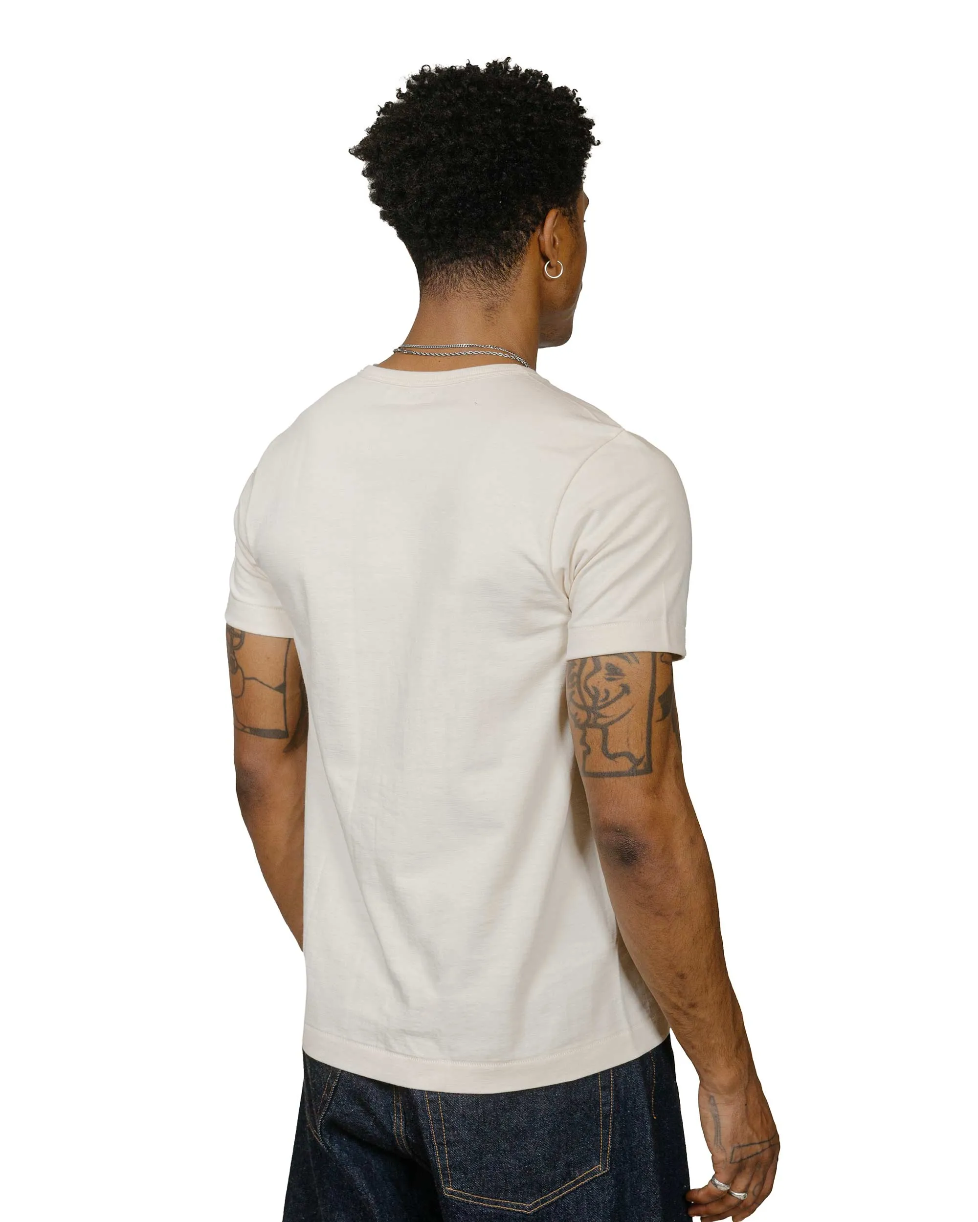 Merz B. Schwanen 215 Loopwheeled T-Shirt Nature Chill Design Basic Wear