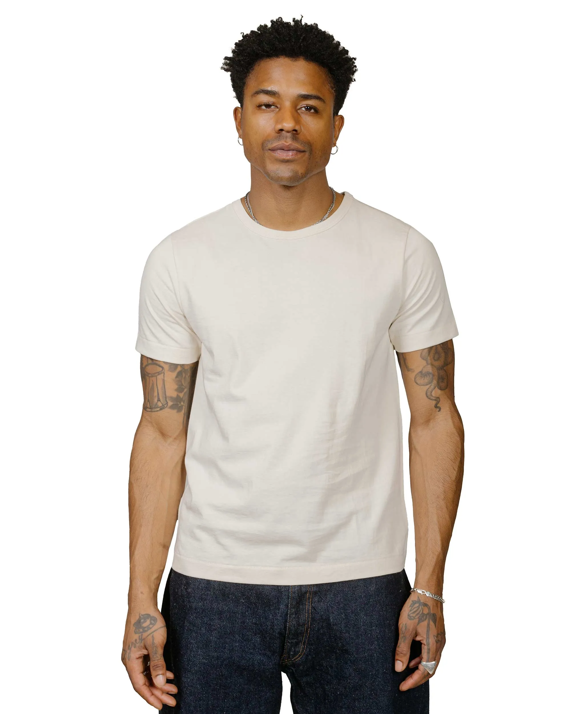 Merz B. Schwanen 215 Loopwheeled T-Shirt Nature Essential Fashion Eco Certified Fiber