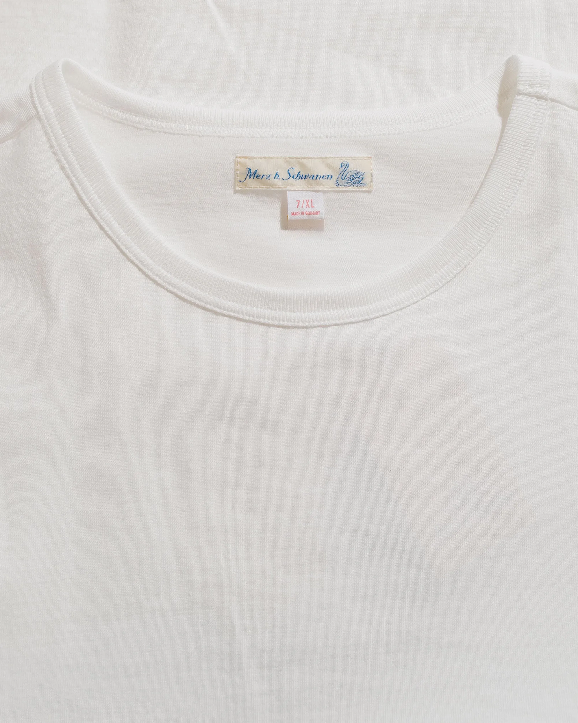 Casual Must-Have Merz B. Schwanen 215 Loopwheeled T-Shirt White
