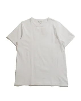 tall size Heathered Texture Merz B. Schwanen 215 Loopwheeled T-Shirt White