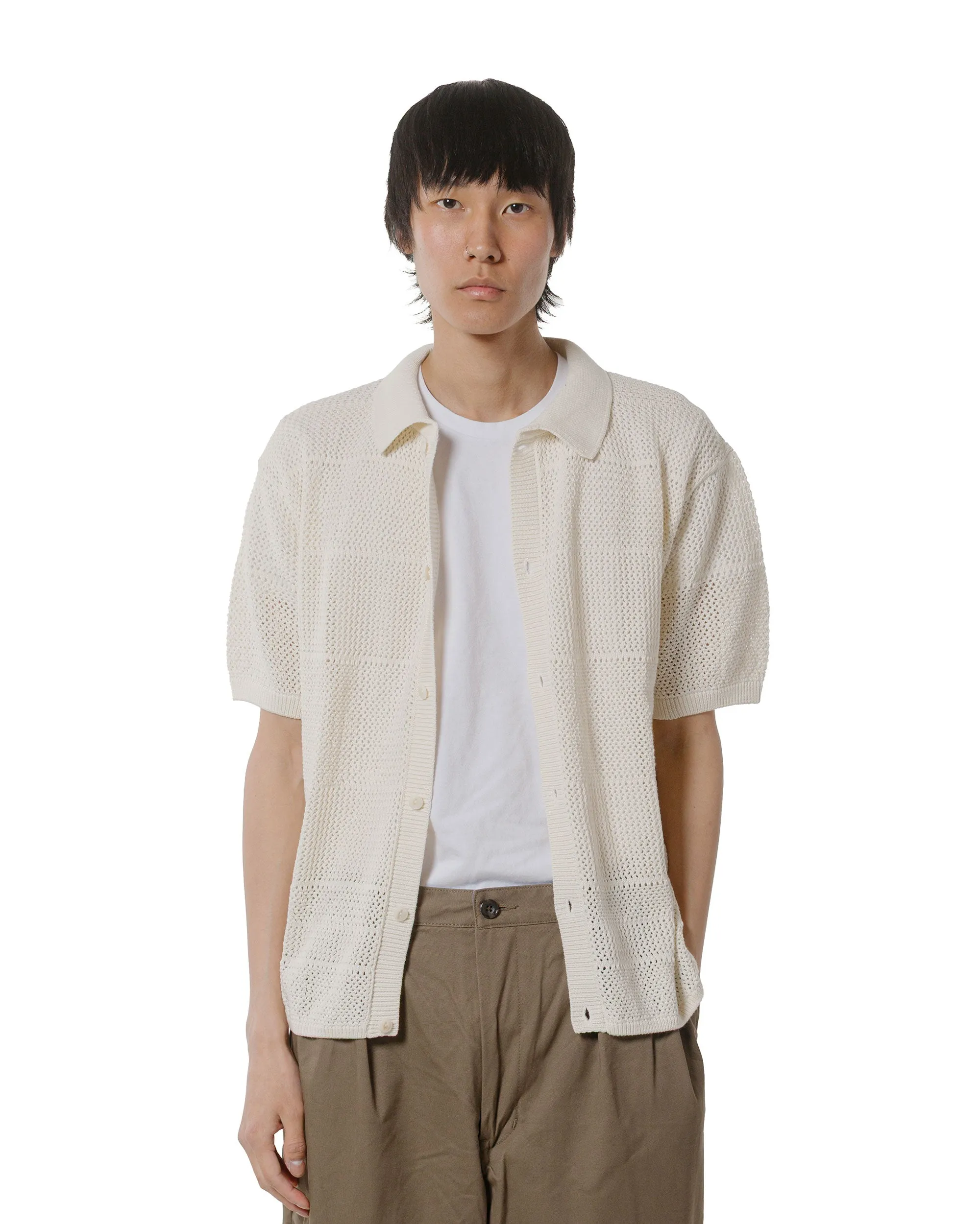 Refined Aesthetic Snag Free Surface Merz B. Schwanen KNITSHIRT01 Crochet Shirt Natural