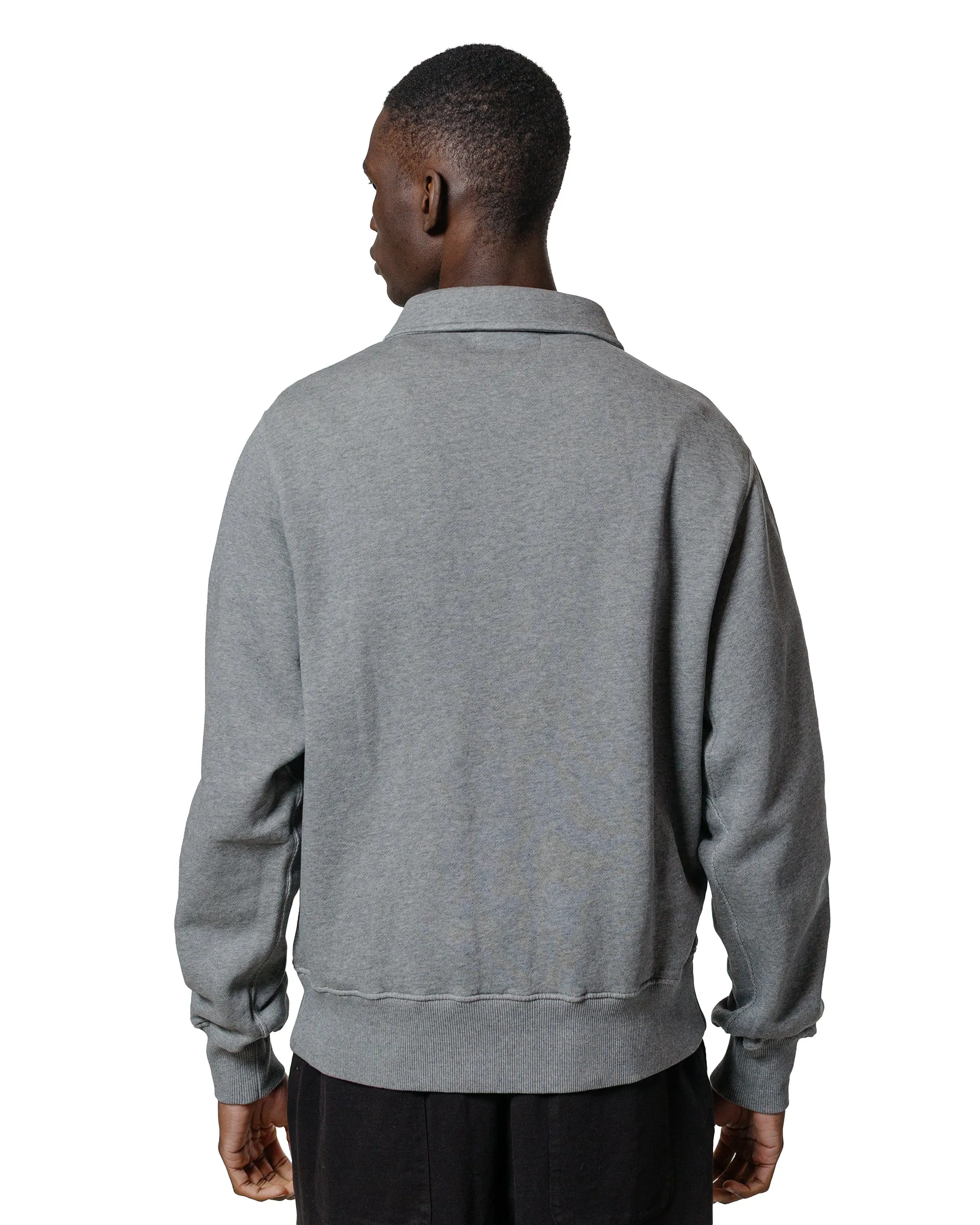 Cold Weather Protection Merz B. Schwanen ZIPC01 Zip Collar Sweatshirt Grey Melange