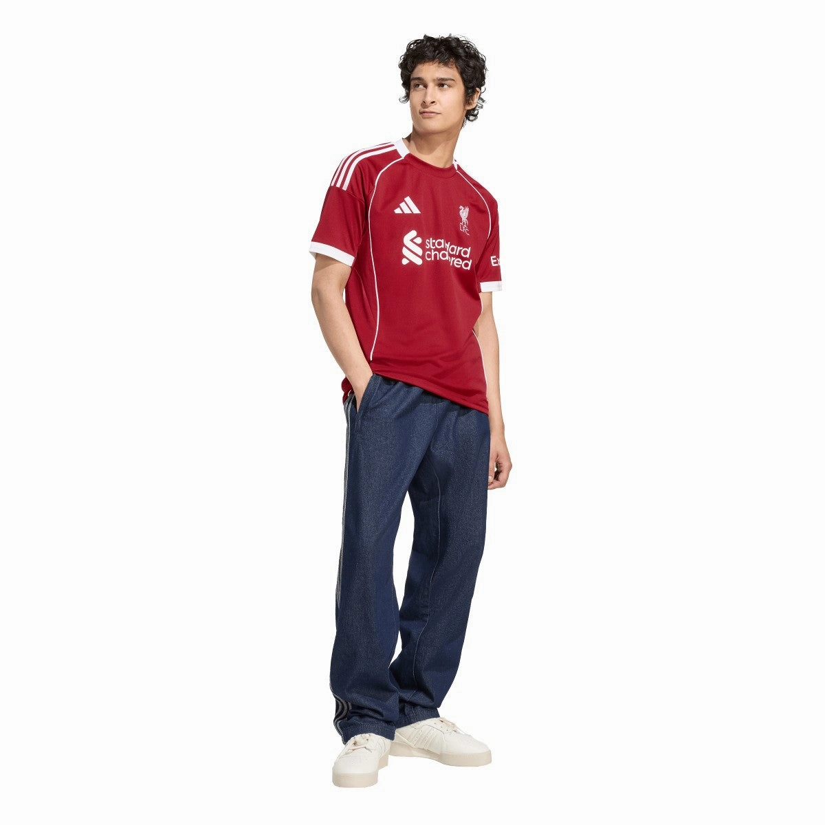 Contoured Side Panels Breathable knit Men's Liverpool FC 2025/26 Home Soccer Jersey
