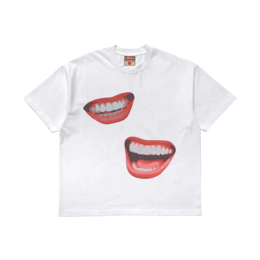 Metalwood Studio "Oversized Smile Tee" M - White EcoFriendly Material