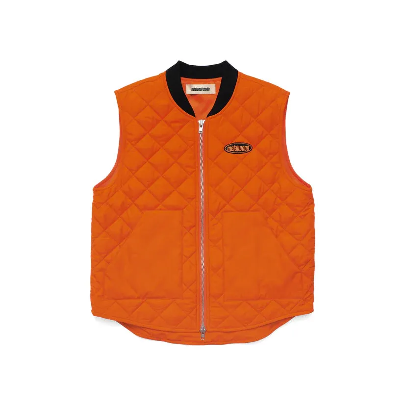 UltraSoftFinish Stylish Bottom Metalwood Studio "Padded Vest" M - Orange