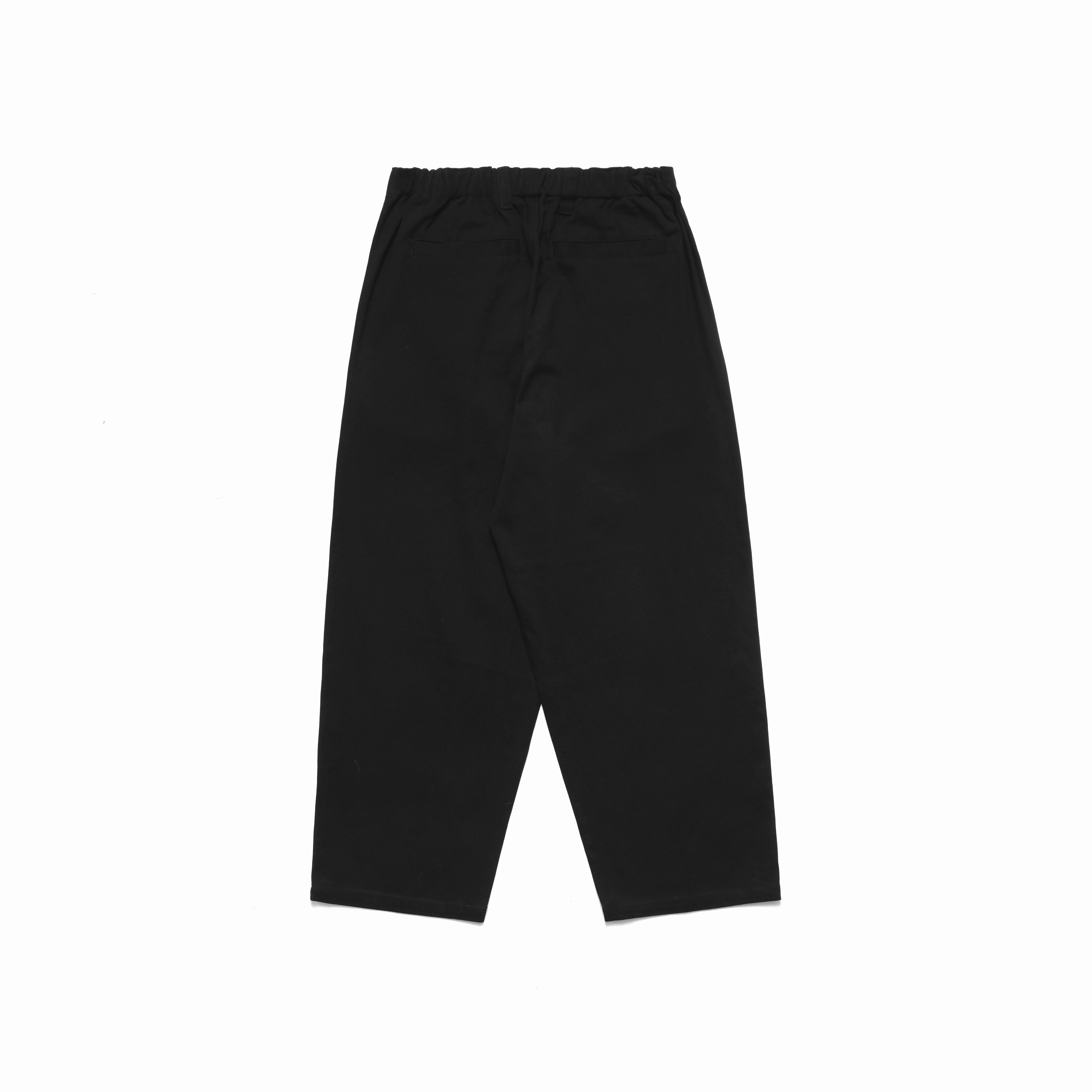 Dynamic Ergonomic Fit Metalwood Studio "Elastic Waist Baggy Pant"- Black
