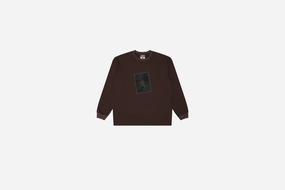 Metalwood Studio "Location LS T-Shirt"- Brown Performance Driven Every Move