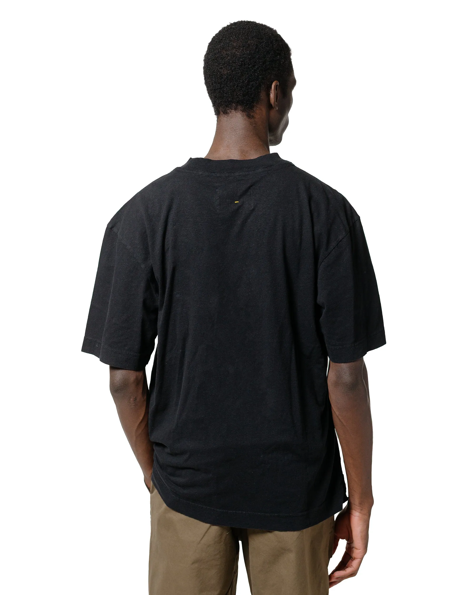 MHL Simple T-Shirt Organic Cotton Linen Jersey Black Sustainable production brandable