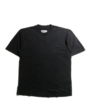 MHL Simple T-Shirt Organic Cotton Linen Jersey Black Scoop neck Fashionable Look