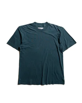 MHL Simple T-Shirt Organic Cotton Linen Jersey Mineral Blue VintageWashEffect Street Style