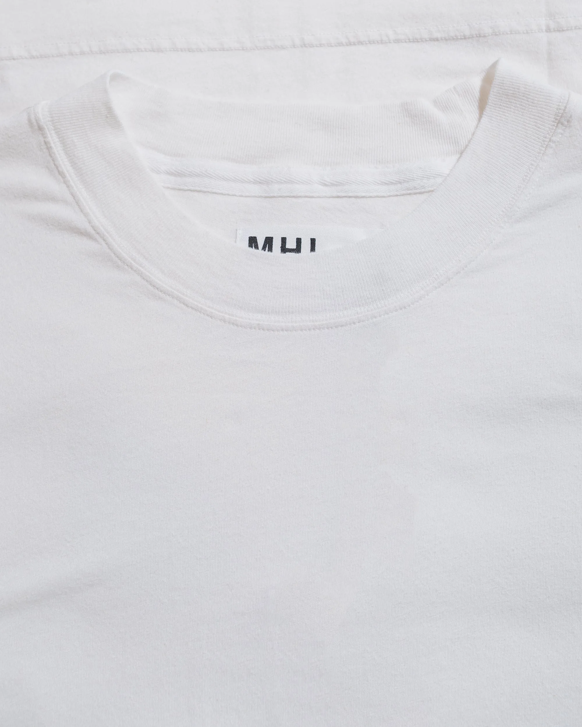 MHL Simple T-Shirt Organic Cotton Linen Jersey White Streetwear attitude Preppy