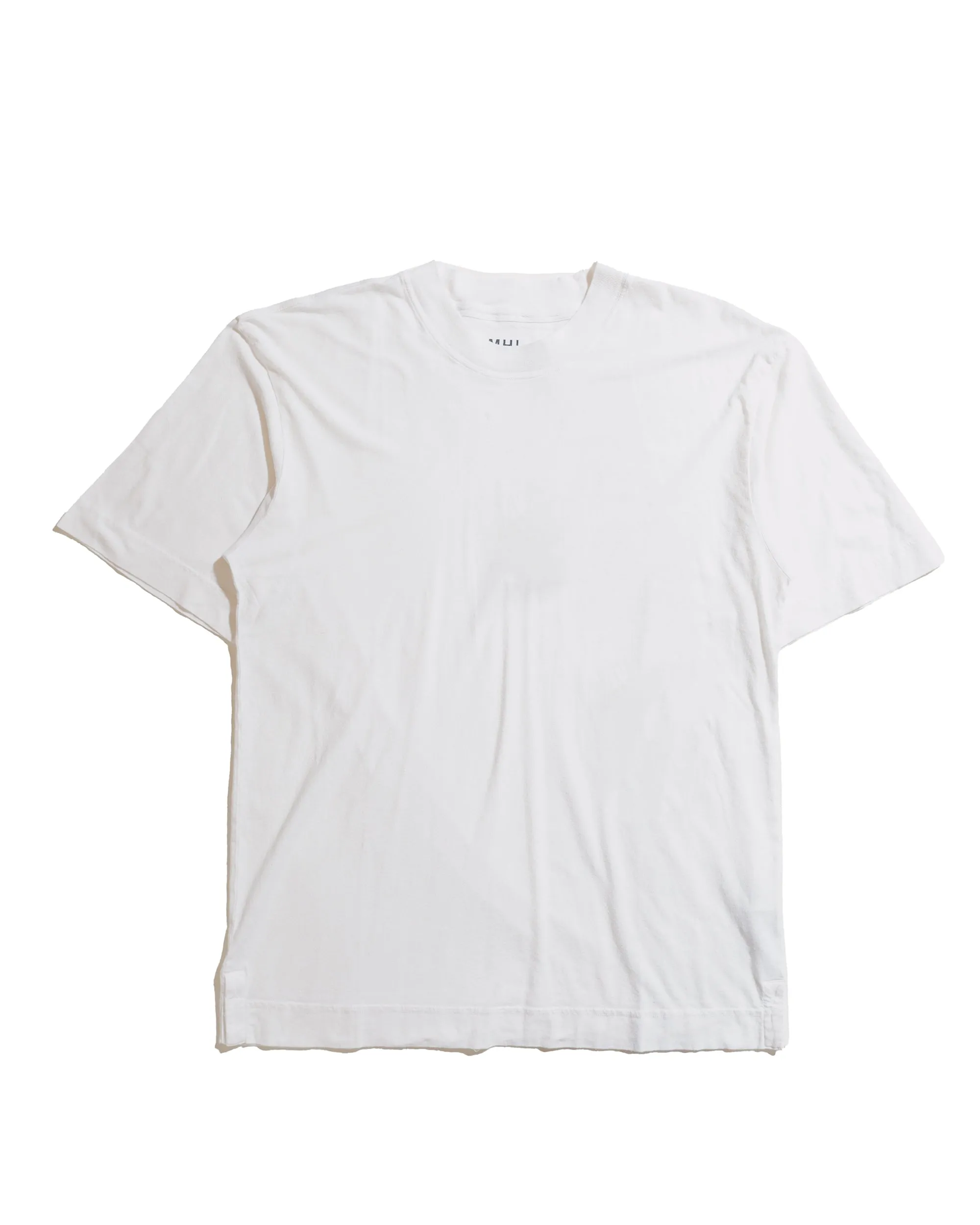 MHL Simple T-Shirt Organic Cotton Linen Jersey White winter warmth Moisture Management Technology