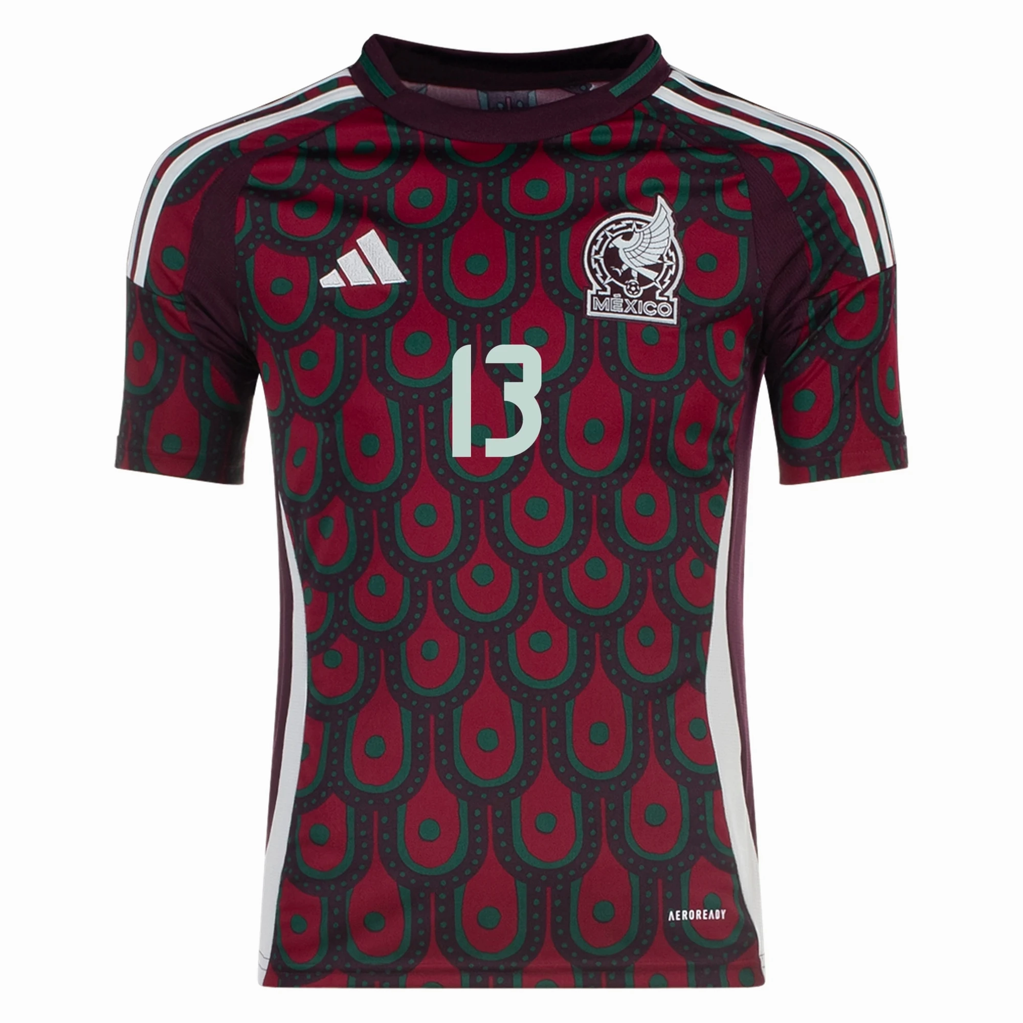 Cool Touch adidas Youth Mexico Guillermo Ochoa Home Jersey 24/25 (Multicolor)