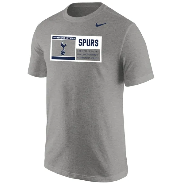 Nike Tottenham Core T-Shirt (Dark Heather Grey) Relaxed Everyday Wear