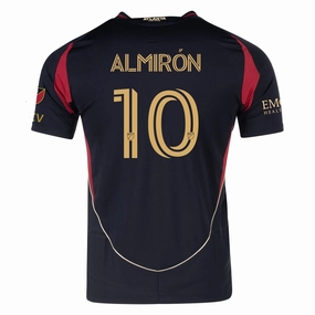 Miguel Almir??n Atlanta United Authentic Home Jersey 25/26 (Red/Black) - w/ MLS Patches Laser Cut Edge Four Way Stretch Fabric