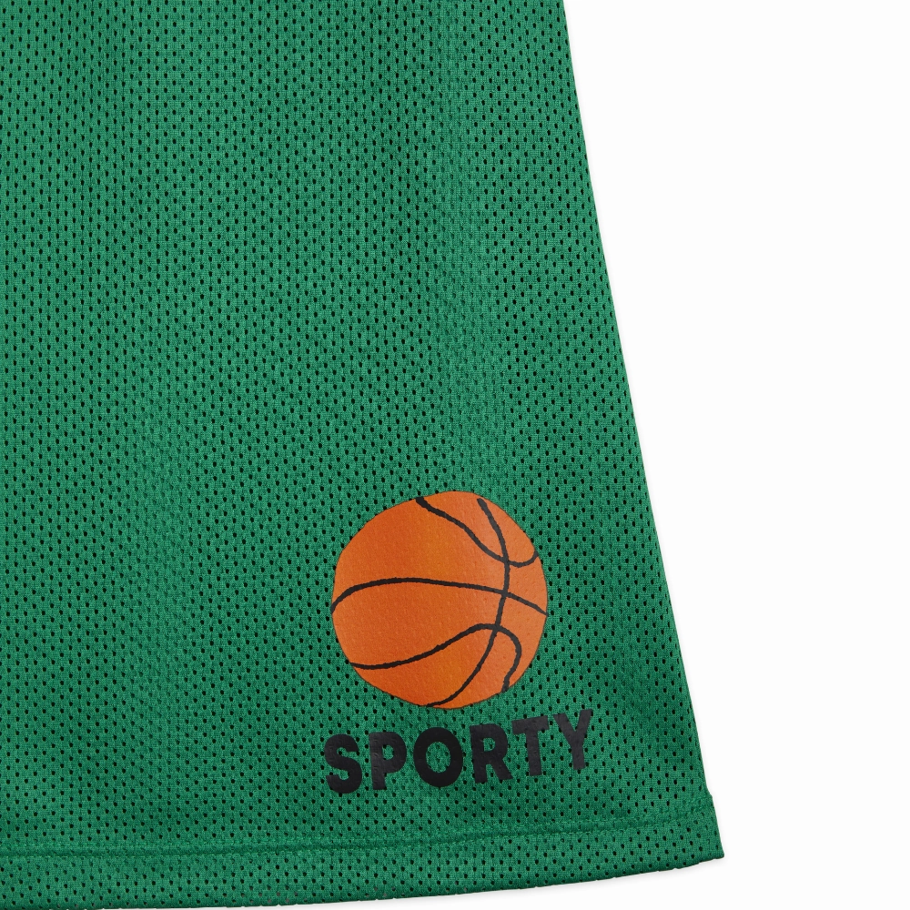 Soft Flow Quick Fit Mini Rodini Basketball Mesh sp Tank Dress, Green