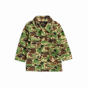 Mini Rodini Green Safari Jacket Moisture Wicking Lining