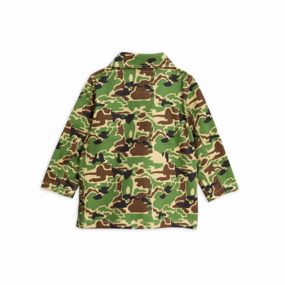 Mini Rodini Green Safari Jacket StretchFit Silhouette Minimal Travel Look