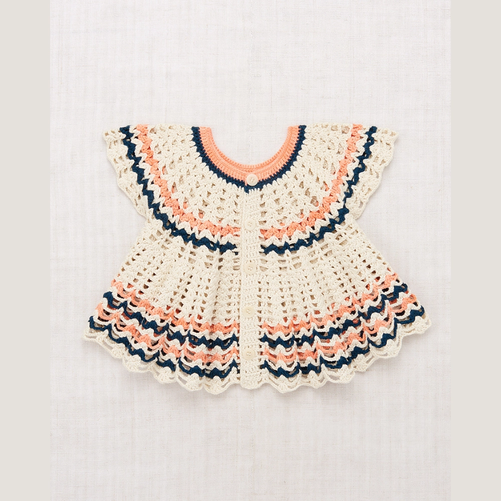 Quilted Interior Layer Misha & Puff Wellfleet Swing Cardigan, Marzipan