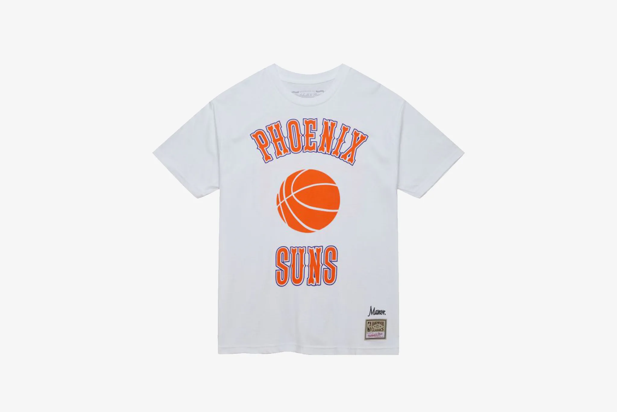 Weekend Style AntiSnagFabric Mitchell & Ness x Manor "Phoenix Suns 1968 Tee" M - White / Orange