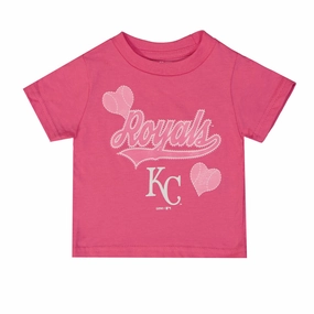 MLB - Girls' (Infant) Kansas City Royals T-Shirt (K31NPK 21) Contrast Trim Details