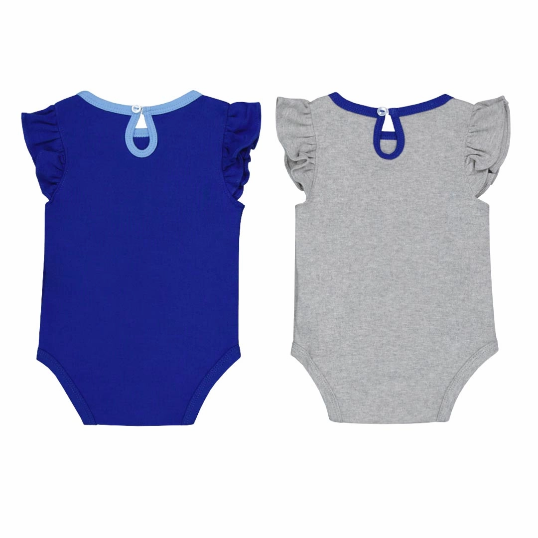 MLB - Girls' (Infant) Toronto Blue Jays Little Fan 2 Pack Creeper Set (HK3N1SCK6 TBJ) Clean Structure