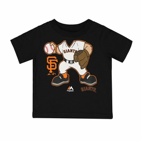 MLB - Kids' (Infant) San Francisco Giants Pitcher T-Shirt (M2SAOBF 14) Bonded Stitch Details Essential Fit