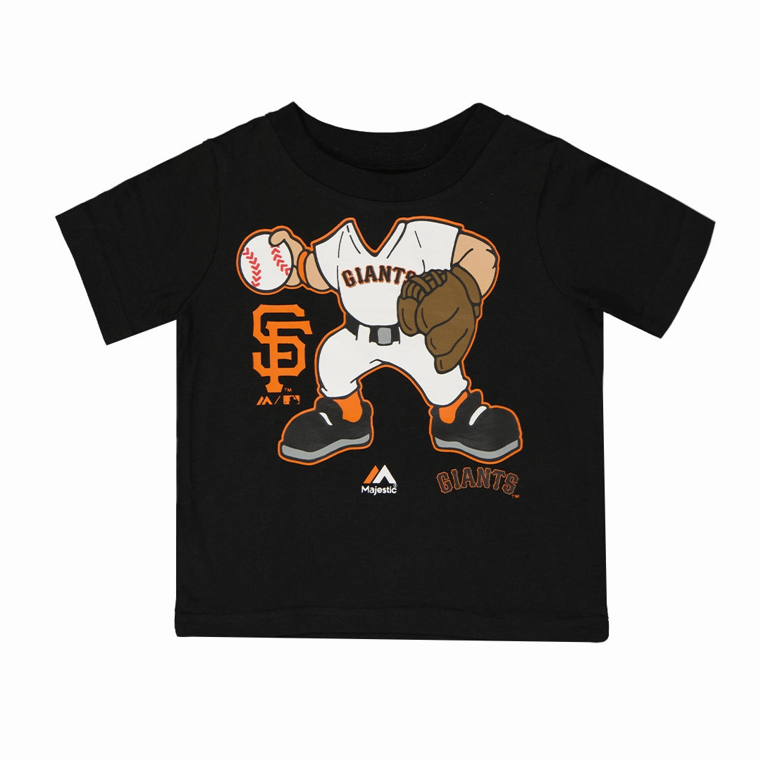 MLB - Kids' (Infant) San Francisco Giants Pitcher T-Shirt (M2SAOBF 14) Bonded Stitch Details Essential Fit