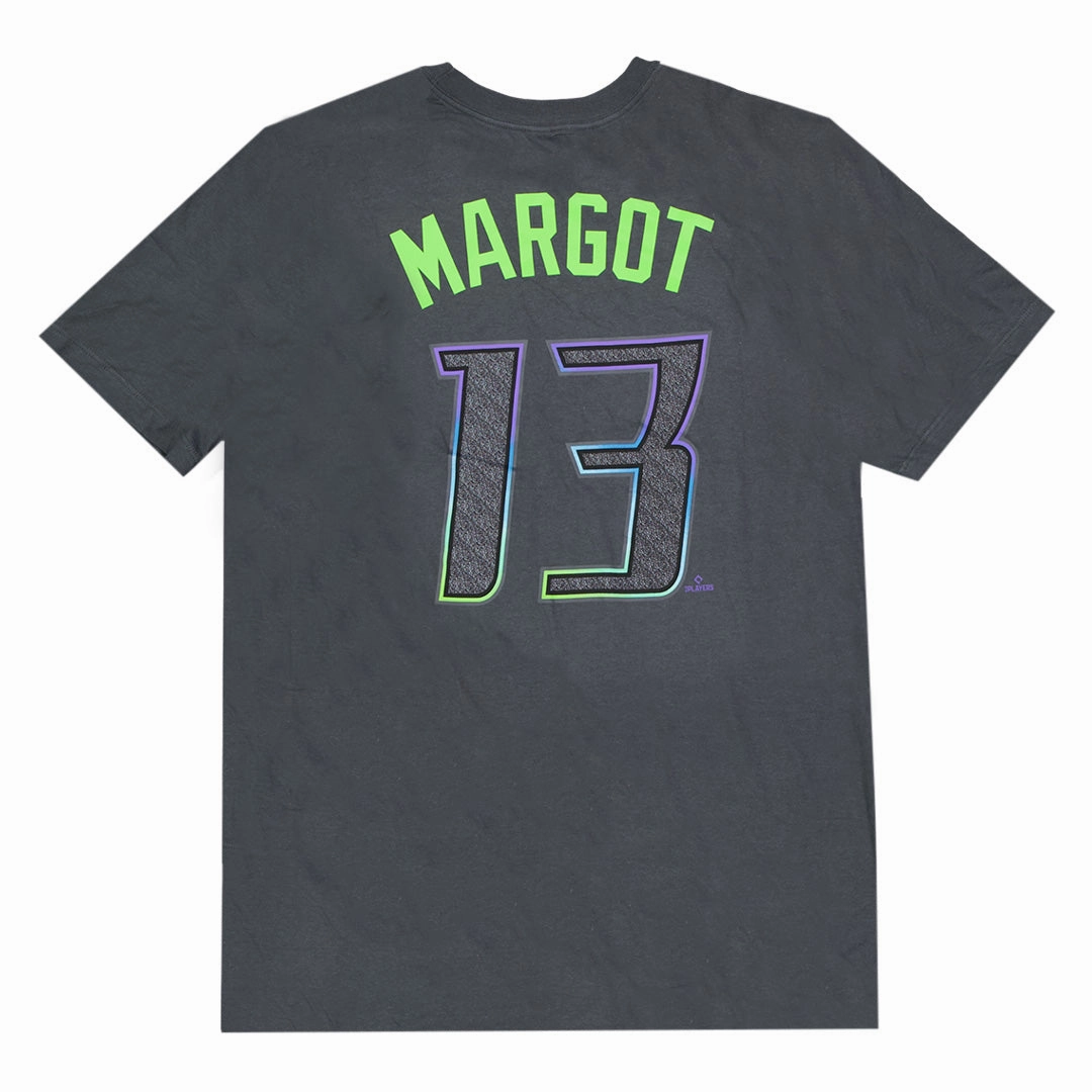 No Drag Flexible Fit MLB - Men's Tampa Bay Rays Manuel Margot T-Shirt (N199 06F RA9 5X2)