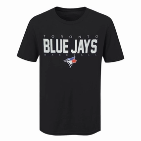 MLB - Men's Toronto Blue Jays Diamond Game T-Shirt (XVML0D2MSC3A1PB 00BLK) Full Sleeve Design Anti Slip Hem Guard