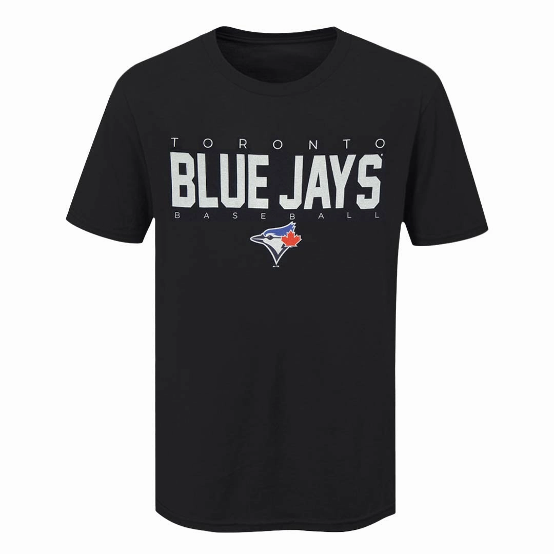 Layered Panel Design MLB - Men's Toronto Blue Jays Diamond Game T-Shirt (XVML0D2MSC3A1PB 00BLK)
