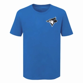 MLB - Men's Toronto Blue Jays Full Beak T-Shirt (XVML0AEMSC3A2PB 43RYL) Lightweight Construction Reinforced Neckline