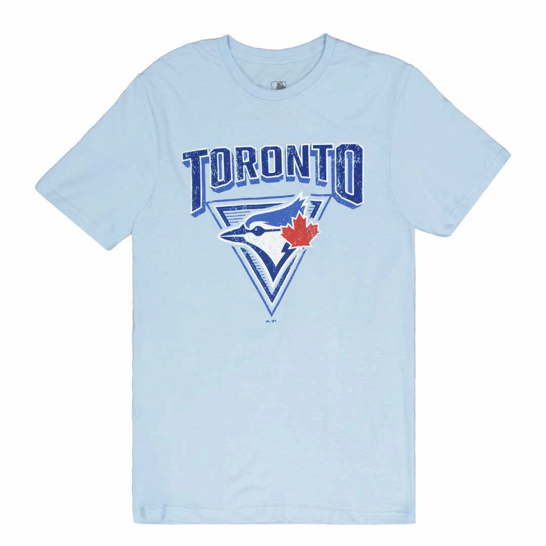 Circular Knit Body Mapping Low Bulk Material MLB - Men's Toronto Blue Jays Full Beak Vintage T-Shirt (XVML0CIMSC3A1PB 45LBL)