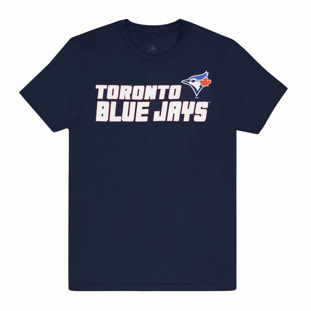 Contrast Binding MLB - Men's Toronto Blue Jays Go Bat Faster T-Shirt (XVML0D5MSC3A1PB 41NVY)