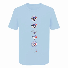 Flatlock Seam Technology Odor Resistant Treatment MLB - Men's Toronto Blue Jays Old To New T-Shirt (XVML0CWMSC3A1PB 45LBL)