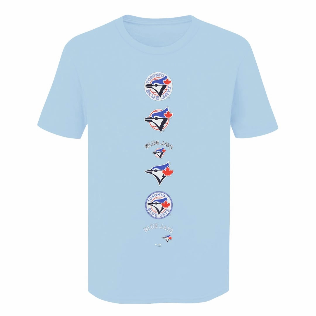 Flatlock Seam Technology Odor Resistant Treatment MLB - Men's Toronto Blue Jays Old To New T-Shirt (XVML0CWMSC3A1PB 45LBL)