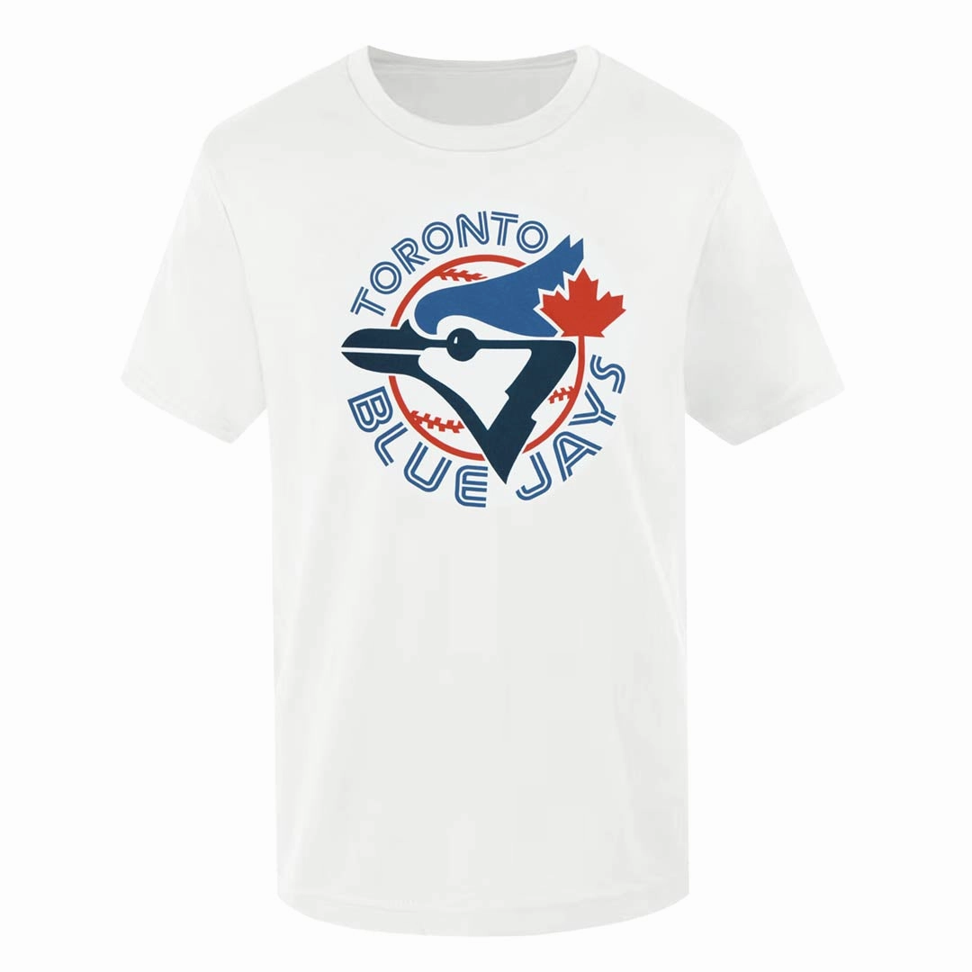 MLB - Men's Toronto Blue Jays Power Move T-Shirt (XVML0HHMSC3A1PB 10WHT) Air Circulation No Limits