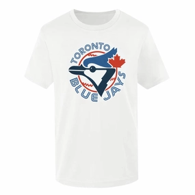MLB - Men's Toronto Blue Jays Power Move T-Shirt (XVML0HHMSC3A1PB 10WHT) Air Circulation No Limits