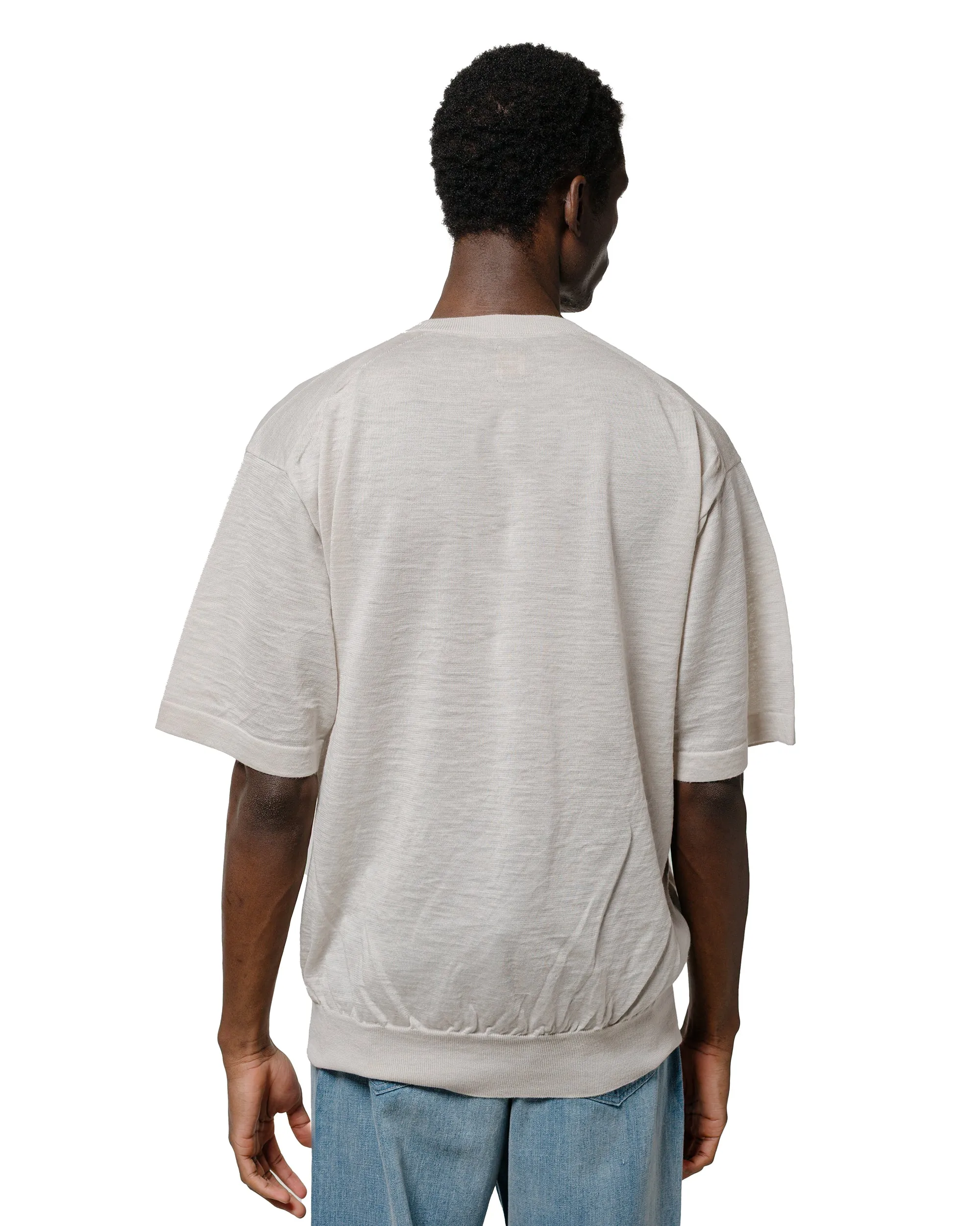 Batoner Choma Crew Neck S/S Ivory Weekend Wear graffiti print