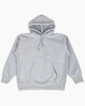 tag accents Cozy Layering The Real McCoy's MC20113 Heavyweight Hooded Sweatshirt Medium Grey