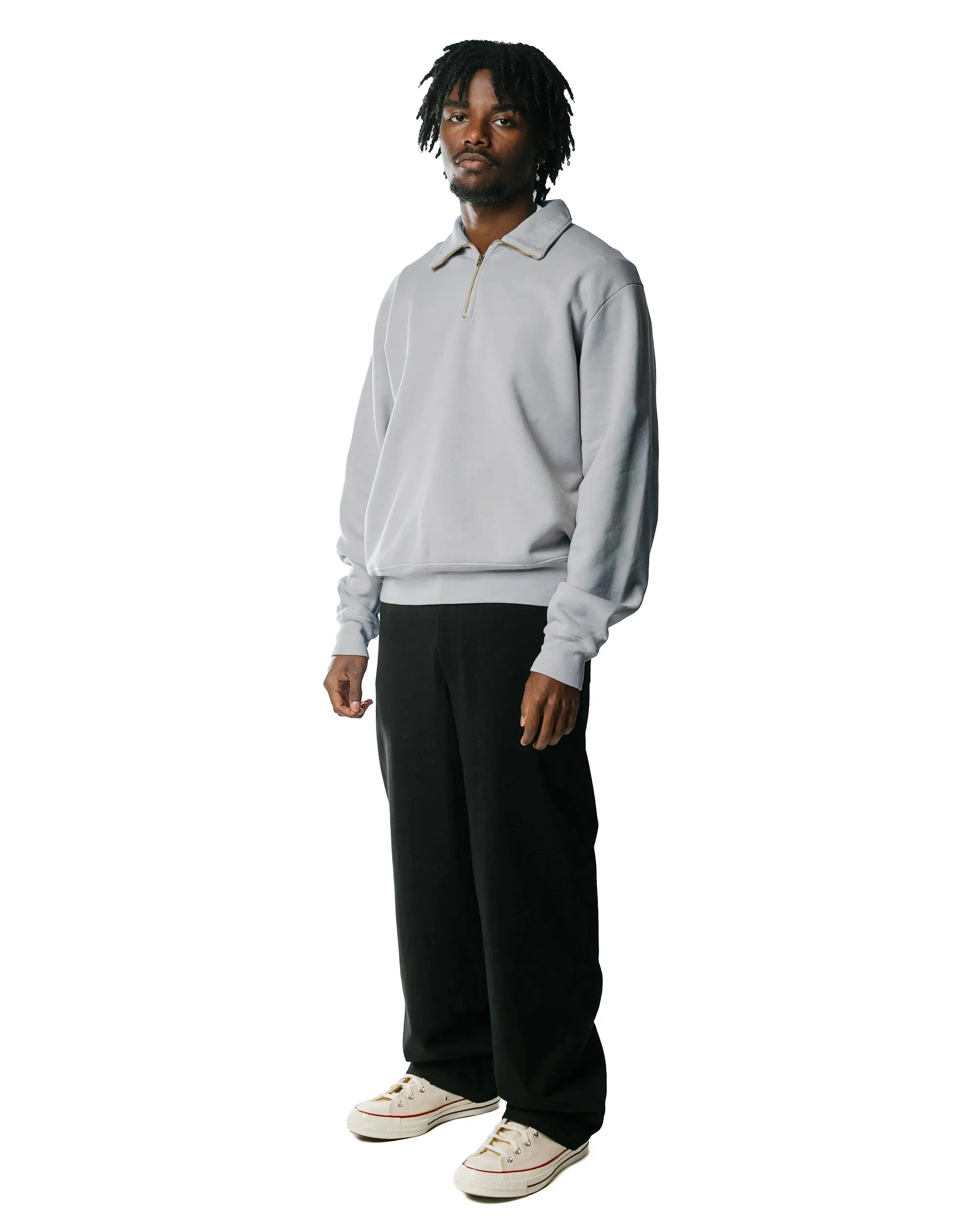 Lady White Co. Quarter Zip Sweatshirt Foggy Blue Odor Resistant suitable for gifts