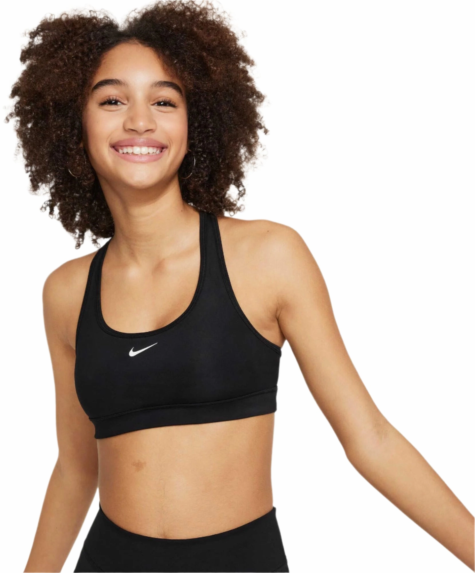 Support Fit Modern Run Nike Swoosh Big Kids Girls Sports Bra