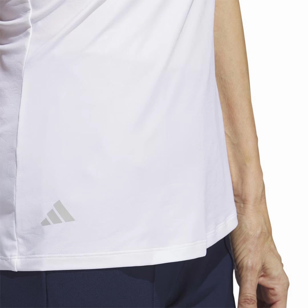 adidas - Women's Embossed Sleeveless Polo (HY7170) All-Purpose Wear