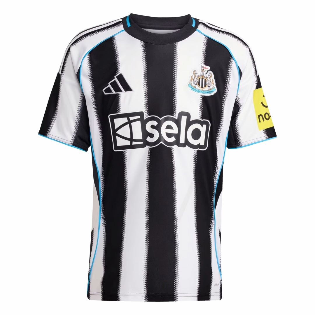 adidas Newcastle United 25/26 Home Jersey (Black/White) 3D Knit Seamless Pattern