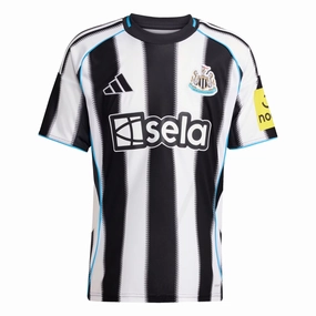 adidas Newcastle United 25/26 Home Jersey (Black/White) 3D Knit Seamless Pattern